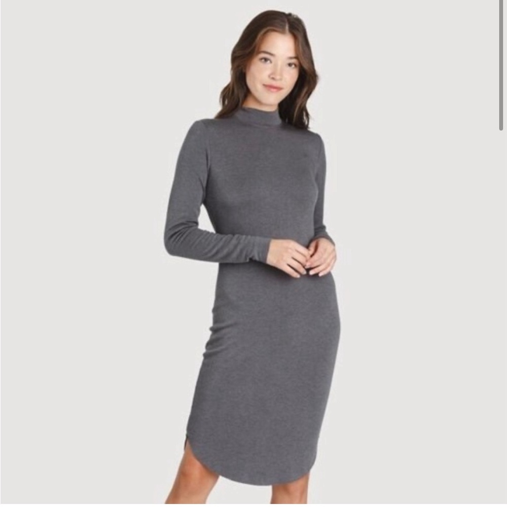 Kit and Ace good feels grey midi dress size 8